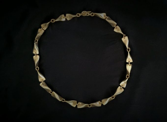 Vintage Scandinavian Sterling Silver Necklace - Georg Jensen Denmark - Number 104a Edvard Kindt-Larsen