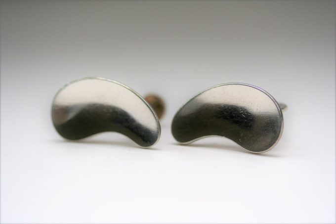Vintage Sterling Silver Scandinavian Earrings - Georg Jensen c1950