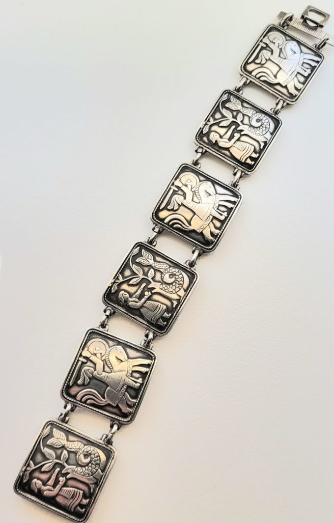 Vintage Sterling Silver David Andersen Fairytale Norway Bracelet - Image 3
