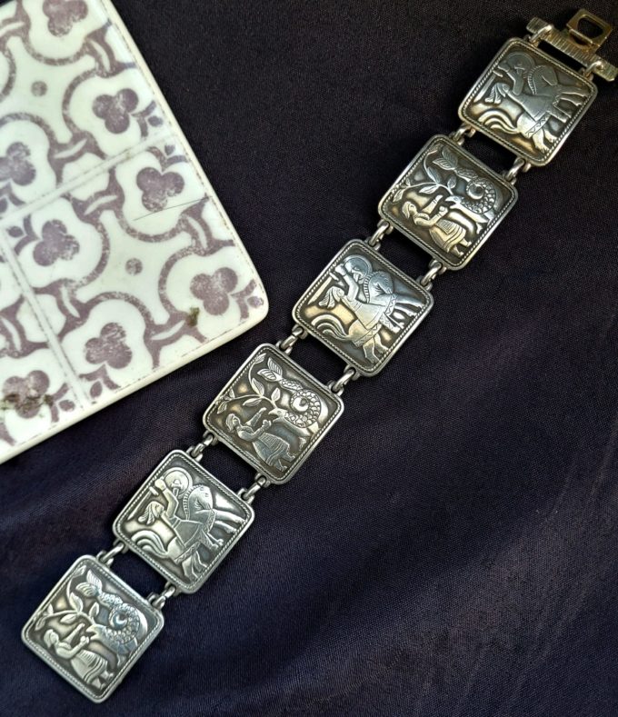 Vintage Sterling Silver David Andersen Fairytale Norway Bracelet